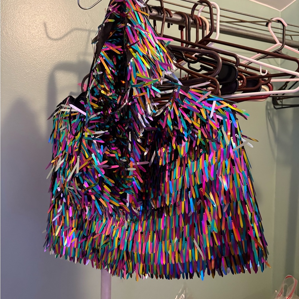 Forever 21 Colorful Fringe Top